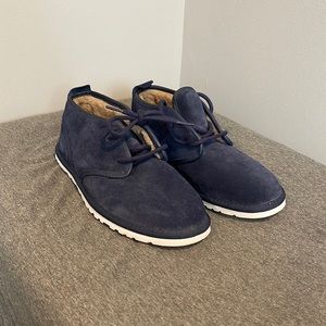 Navy flat Ugg